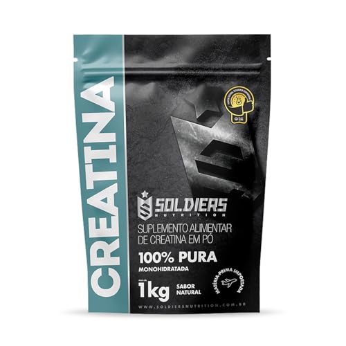 Creatina Monohidratada 1Kg - 100% Pura Importada - Soldiers Nutrition