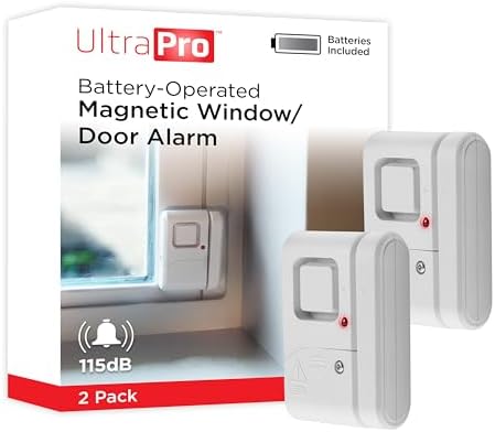 UltraPro Personal Security Window and Door Alarm, 2 Pack...