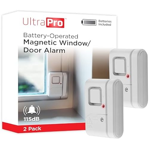 UltraPro Personal Security Window and Door Alarm, 2 Pack, Wireless Chime