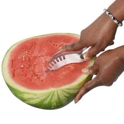 Easy Use Design Watermelon Slicer Tongs - Stainless Steel