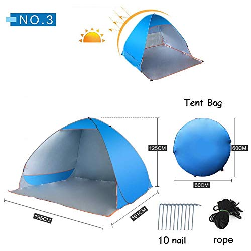 Carpa automática instantánea para 4 personas resistente al agua miniatura 7