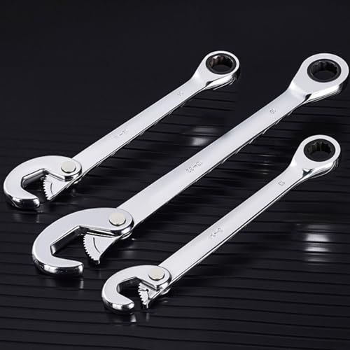 Llave de trinquete con mango ergonómico antifatiga para trabajos mecánicos 4
