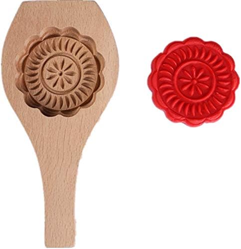 Markcur Wooden Baking Printed Festival Mooncake Mold Pastry Mould Ice Moon Cake