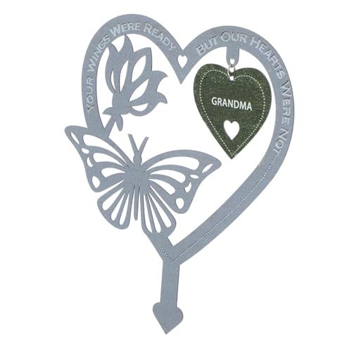 HEMOTON Plaque Commémorative Jardin Résistante Aux Intempéries pour Cimetière Décoration Extérieure Piquet de Tombe Familial pour Aux Proches Installation Facile pour Jardin et Pelouse