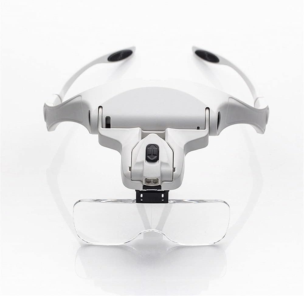 Diamond Embroidery Painting Glass Lamp 1.0X 1.5X 2.0X 2.5X 3.5X Adjustable 5 Lens Headband Magnifier Tool