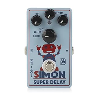 The Simon Super Delay provides you with Digital, Analog and Tape delay options with a wide range of time and repeat mix. Has all the slapback or ambient swells you'll ever need. Delay time: 25~1000ms Aluminum alloy casing. Use 9V center negative Adap...