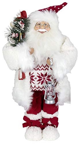 Christmas Paradise décorative Père Noël Thijs Santa Père Noël Taille 45 cm Blanc/Rouge Cover
