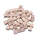 Wshao store Hölzerne Quadratische Blöcke Unfertiges Holz Massivholzwürfel Miniwürfel DIY Holzarbeiten Handwerk Verschönerung For Hochzeit Weihnachtsfeier (Color : 10pcs 25mm)