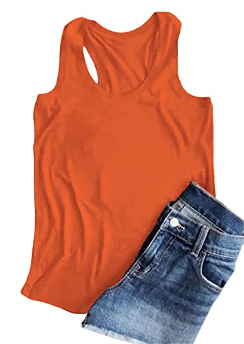 Woffccrd Womens Tank Tops Summer Sleeveless Shirts Casual O-Neck Cami Shirts Summer T Shirts Basic Tops2