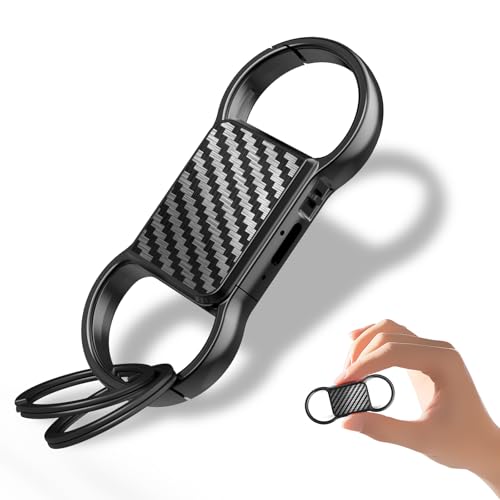 128GB(9200 Hours) Keychain Voice Recorder Audio Recording Device with Triple Noise Reduction Voice Activated Recorder HD Playback for Lectures Meetings Interviews