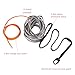 Ucreative 1/4 Inch x 50 Feet Synthetic Winch Rope Max 10,000LBs Line Cable with Upgraded Hook and Stopper for ATV UTV (Gray)