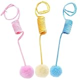 Yardwe 3pcs Cat Teasing Plush Toys for Indoor Kittens Engaging Cup Design for Active Play Entertaining Cat Supplies for Healthy Fun