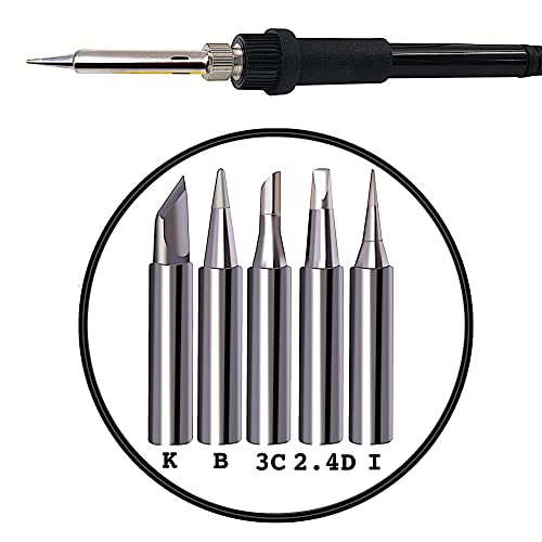 Soldering Iron Station Adjustable Temperature Knob 60 W Led Display 5 Pcs Soldering Tips Solder °C/ºf Conversion, Standby And Sleep Mode, Calibration Support For Electricians From Plusivo #TOP3