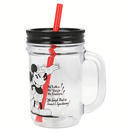 Stor JARRO con Pajita 690 ML | Mickey Mouse - Disney -...