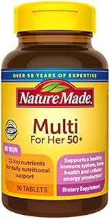 Nature Made Women's Multivitamin 50+ Tablets, 90 Count for Daily Nutritional Support