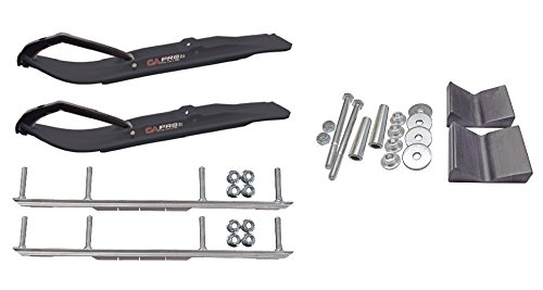 C&A Pro Black XT Snowmobile Skis w/ 6