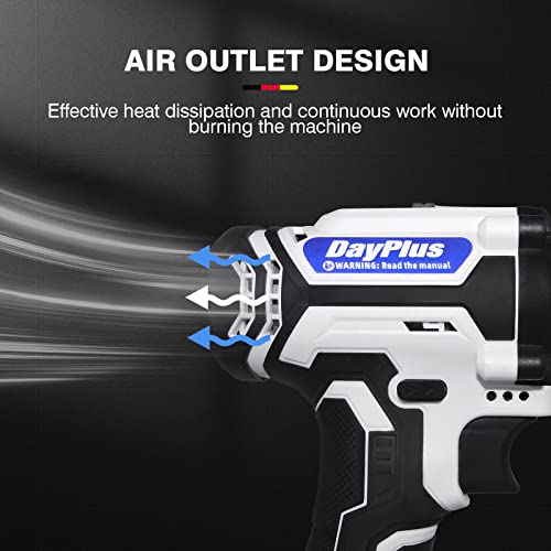 21-V-Akku-Bohrschrauber mit 2 x 1500 mAh Batterien, Akku-Bohrmaschine mit 3/8"Schnellspannbohrfutter, 2 Geschwindigkeiten, LED-Arbeitslicht-Bohrmaschine, Kombitreiber 29 STÜCK DIY-Bohrzubehör-Kit – Bild 7