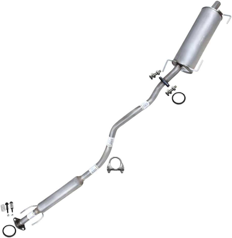 Northeastern Exhaust | Stainless Steel Resonator & Muffler Exhaust System Kit Compatible for Nissan Versa 2007-2012 Hatchback1.8L | Free Gasket, Clamp, Spring Bolt Kit, and Bolts & Nuts Included