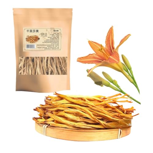 Premium Dried Lily Flowers, Daylily Buds, 200g/7.05oz - Versatile Culinary Ingredient for Salads, Congee, Pizza & Daily Dishes