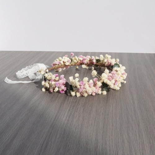 Corona de flores secas para boda (niños) miniatura 2