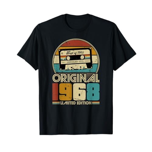 1968 vintage cumpleaños retro edición limitada hombres mujeres regalo Camiseta