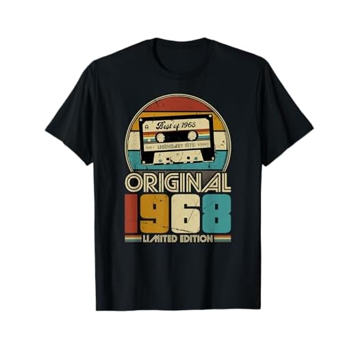 1968 vintage cumpleaños retro edición limitada hombres mujeres regalo Camiseta