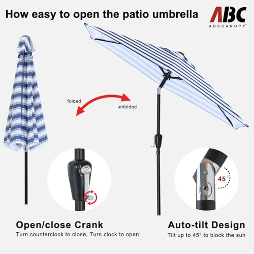 Image of ABCCANOPY 7.5FT Patio Umbrella Outdoor 6 RibsTable Umbrella