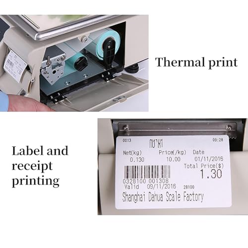 Bilancia di conteggio digitale con display fronte-retro, capacità 15kg/30kg, calcolo dei prezzi per il commercio del supermercato