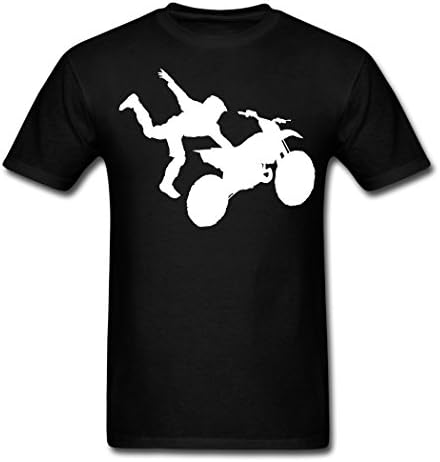 PEILIN Motocross Dirt Bike Jump Stunt Black boys T-shirt L Apparel