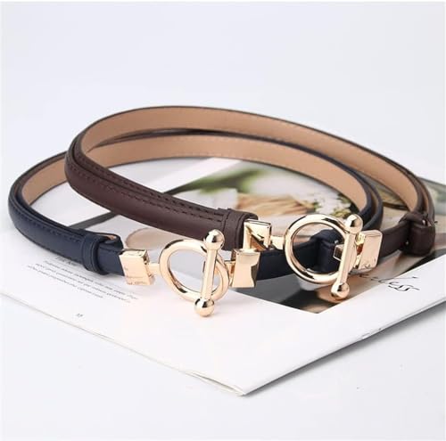 Skinny Belts, Waist Belt Women's Belts Round Buckle Dress Matching Jeans Simple Fashion Decorative3