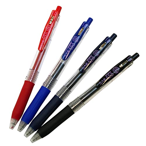 Image of Zebra Sarasa Push Clip Gel Ink Pen - 1.0 mm - Black