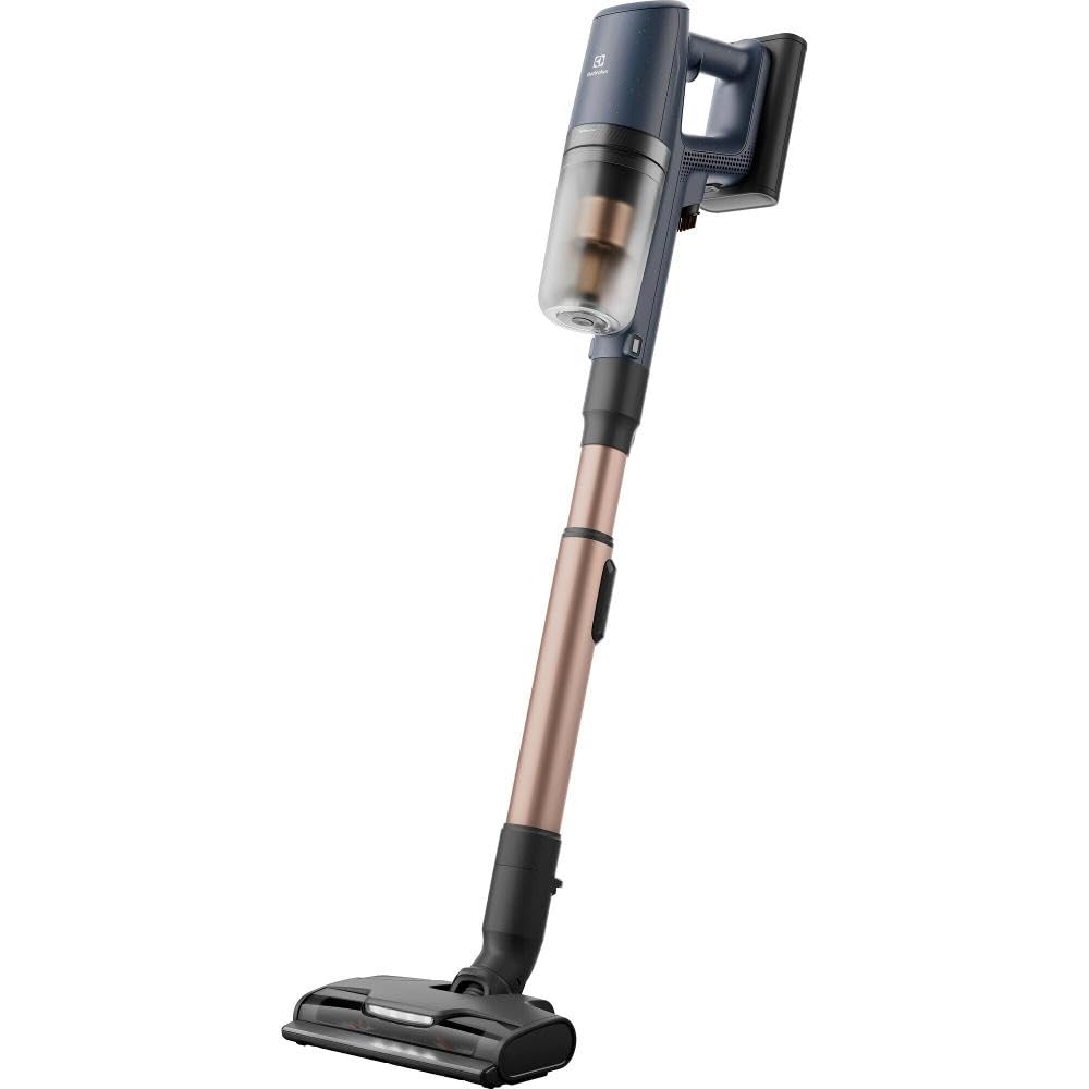 Electrolux 800, Aspirador Escoba inalámbrica, Cepillo motorizado LED, 50 Minutos de autonomía, Sistema ciclónico, Modo automático de Ahorro de energía, batería de Litio 25,2 V, EP82AB25UG, Gris