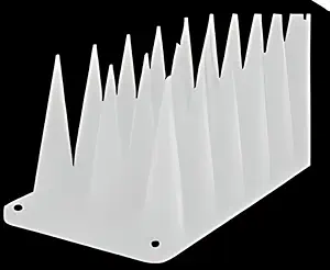 Essoti Guard: Universal Spike Deterrent for Monkeys, Dogs, Cats, Birds Pack of 500- Ideal for Railings, AC Units, and More! (White, 500)