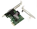 KALEA-INFORMATIQUE Scheda controller PCI Express PCIe Seriale RS232 a 1 porta con chipset ASIX AX99100. Opzioni di montaggio a basso e alto profilo