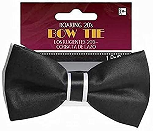 Roaring 20'S Bow Tie - Black And White, 1 Pc #TOP26