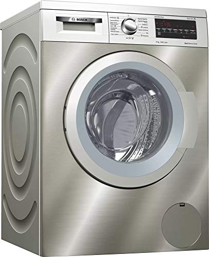 Bosch Lavadora WUQ2448XES 8KG 1200 INOX A+++q, 58 litros, 74 Decibelios, Acero inoxidable
