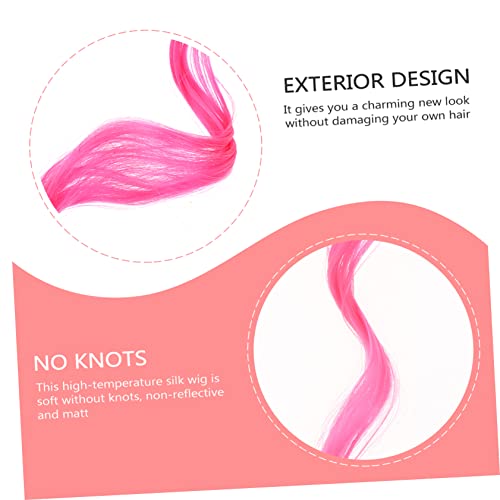 NOLITOY 30 Peças extensões de cabelo longo encaracolado cachos frizzer grampo de cabelo peruca borda