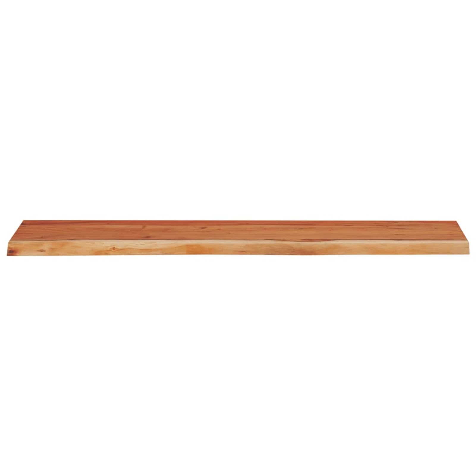Regał ścienny z litego drewna akacjowego z krawędzią drzewa 70 cm x 20 cm dekoracja biura salonu