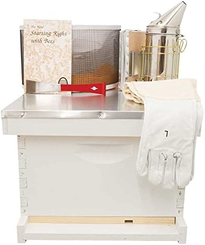 Basic Beekeeping Starter Kit, Completely Assembled, Painted, Made In The USA