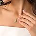 DAUMIER Jade Donut Green Jewelry Set Handmade Necklace Earrings S925 14K Gold Plated Jade Pendant Natural Hetian Jade Drop Jewelry Birthday Gift for Women