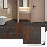 Art3d Peel and Stick Floor Tile, 30-Pack 12 x 12in. Covers 30 Sq.ft, Waterproof Vinyl Flooring Tiles Self Adhesive for Kitchen, Bathroom & Bedroom - Rust Granite
