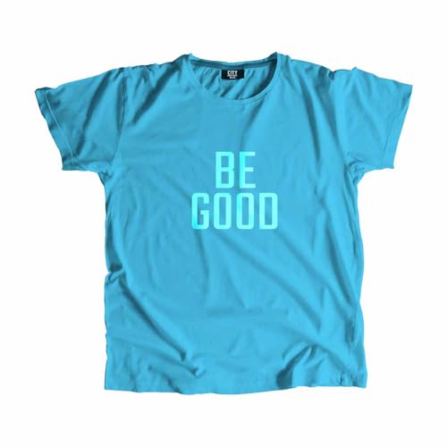 T-shirt unisexe bleu ciel Be Good Men en coton pour un look decontracte