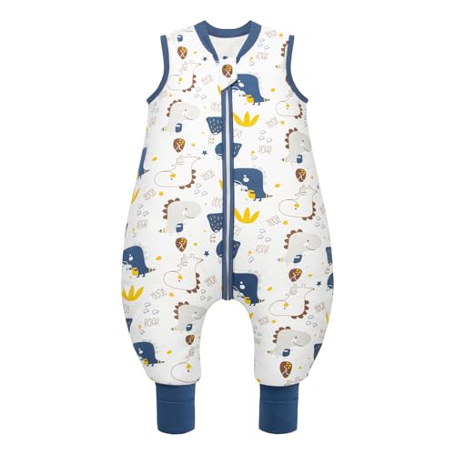 MIKAFEN Baby Schlafsack Winter mit Füßen 2.5 Tog 100% Baumwolle Kinder...