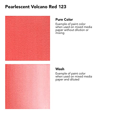 Daler-Rowney Fw Pearlescent Acrylic Ink Bottle Volcano Red - Acrylic Drawing Ink For Artists And Students - Permanent Calligraphy Ink - Archival Ink For Illustrating And More #TOP1
