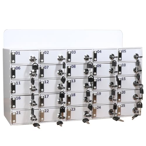 Supporto da parete per telefono con 20 slot in acrilico sicuro per ufficio, classe, palestra, supporto compatto per dispositivi mobili con 6 slot aggiuntivi