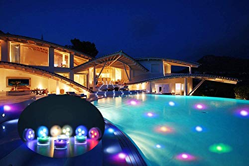 Submersible Led Lights Battery Operated LED Color Changing Tea Light candle light with Remote for Party Event Pool Pond Fountains Wedding Christmas Halloween Pumpkin Lighting Vases Decor(10pcs)