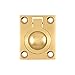 Deltana FRP175CR003 1 3/4-Inch x 1 3/8-Inch Solid Brass Flush Ring Pull