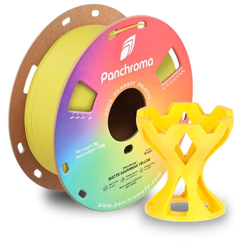 Image of Polymaker Panchroma Matte PLA Filament, Matte Savannah Yellow 1.75mm 1kg 3D Printing Filament, Formerly Polyterra Matte 3D Printer PLA Filament, Fit Most FDM 3D Printers, 1kg Spool (2.2lbs)