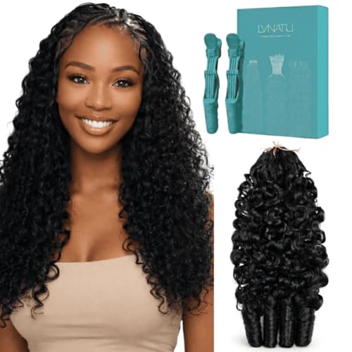 Lvnatu Feather Crochet Human Hair Burmese Curly for Miracle Knots