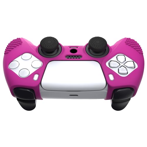 eXtremeRate PlayVital Capa de silicone para ps5 controlador Protector Capa ergonômica com 6 tampas J